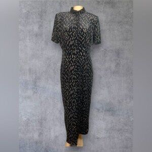 Vintage Another Thyme Stretch Velvet Maxi Dress